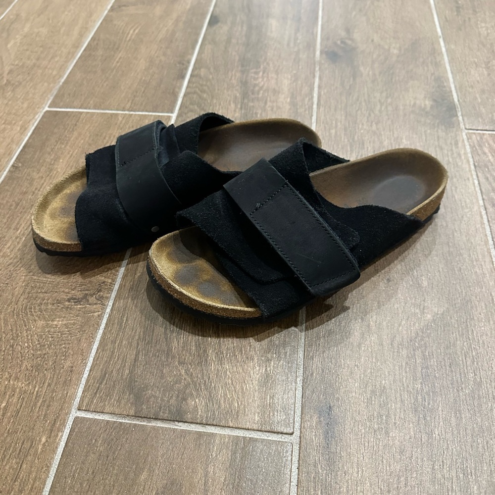 Birkenstock Black Suede Sandals